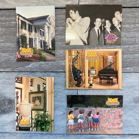 5ct The Elvis Collection and Graceland Tour Collector’s Cards - Picture 14 of 15